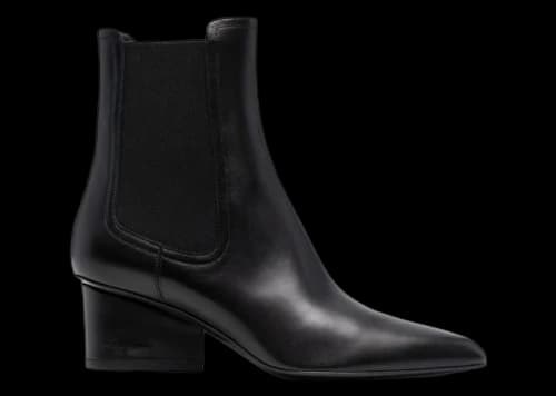 Ferragamo Logo-Embossed Heel Chelsea Boots Black (Women's)