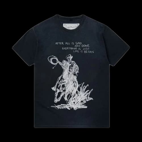 One Of These Days After All Is Said T-Shirt 'Sun Faded Black'