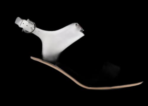 Ferragamo 55mm Gancini Logo-Plaque Sandals White (Women's)