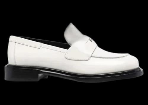 Ferragamo Nyx 30 Patent Leather Loafers White (Women's)