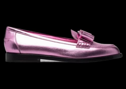 Ferragamo Vivaldo High Shine Ballerina Shoes Pink (Women's)