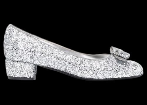 Ferragamo Glitter-Detail Pumps Gray (Women's)