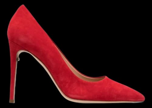 Ferragamo Pointed 110mm Suede Pumps Red (Women's)