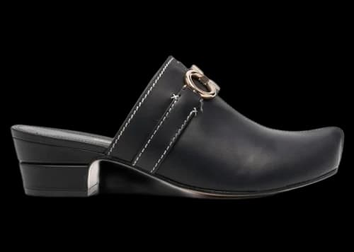 Ferragamo Gancini Leather Mules Black (Women's)