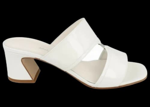 Ferragamo Tot 55 Patent Leather Sandals White (Women's)