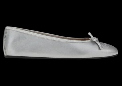 Ferragamo Ballerina Ballet Flats Silver (Women's)