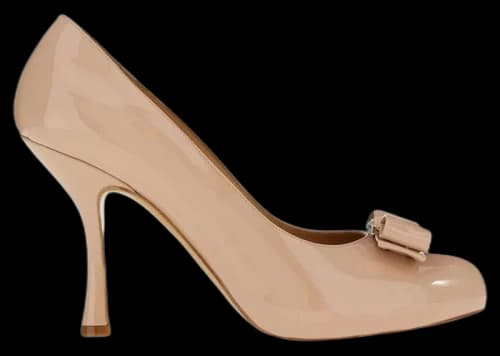 Ferragamo Kali Bow Pumps Beige (Women's)