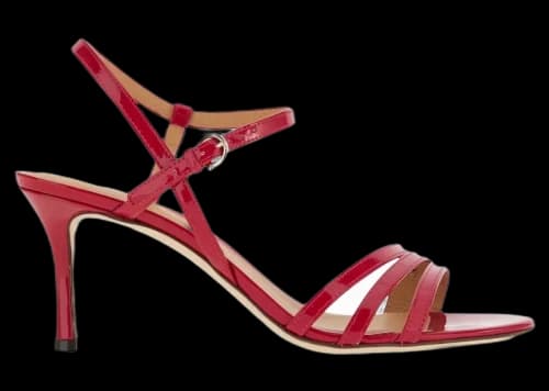 Ferragamo High-Shine Finish 70mm Sandals Red (Women's)
