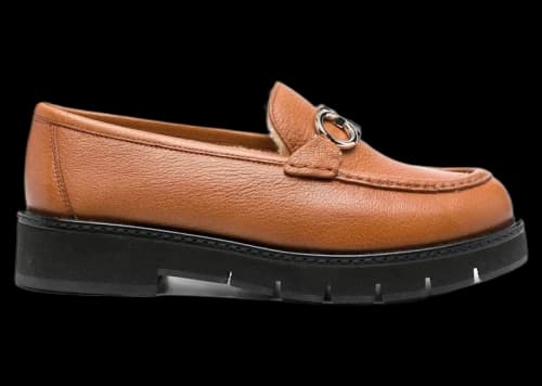 Ferragamo Rolo Shearling-Lined Loafers Brown (Women's)