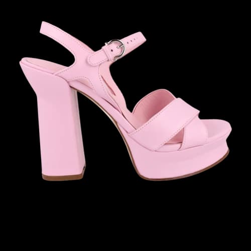 Ferragamo Sonya Leather Platform Sandal 'Lilac' (Women's)