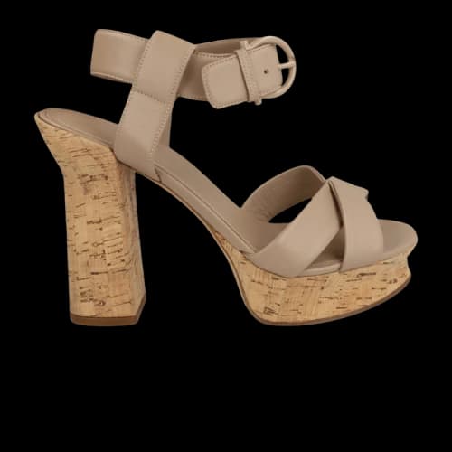 Ferragamo Ain Cork Platform Sandal 'Beige' (Women's)
