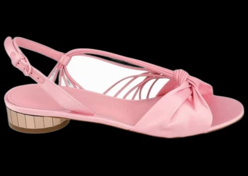 Ferragamo Sabina Mirrored Heeled Sandals Bone (Women's)