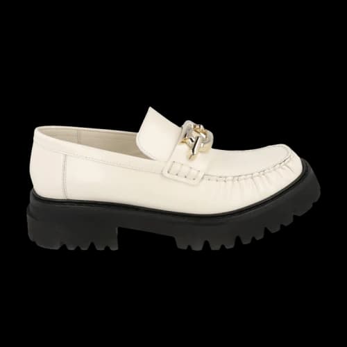 Ferragamo Ingrid Leather Loafers White (Women's)