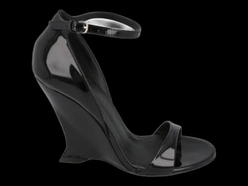 Ferragamo Vidette Wedge Sandals Black (Women's)