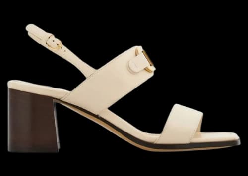 Ferragamo 55mm Gancini-Buckle Leather Sandals Neutrals (Women's)