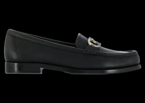 Ferragamo Gancini Mocassin Loafers Black (Women's)