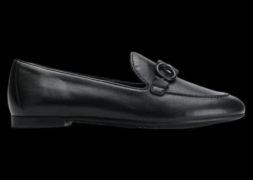 Ferragamo Loafers With Buckle Detail Black (Women's)