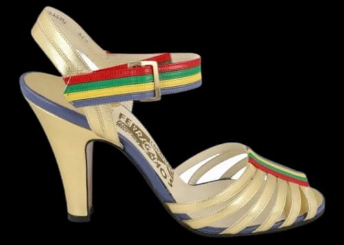 Ferragamo Luxe Archive Limited Edition 1930s Heels Gold (Women's)