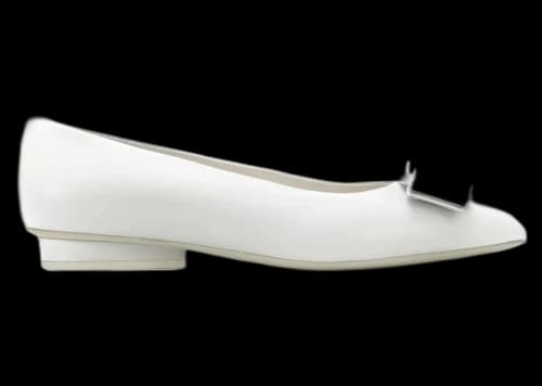 Ferragamo Viva Ballerina Shoes White (Women's)