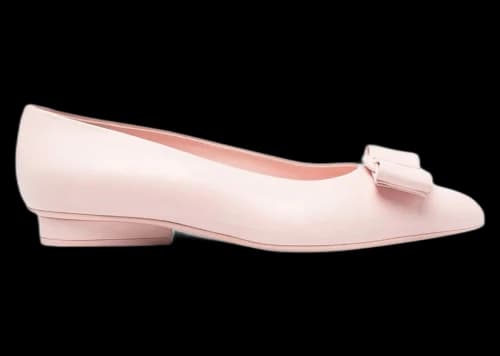 Ferragamo Viva Pointed Ballet Flats Pink (Women's)