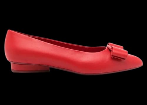 Ferragamo Viva Ballerina Shoes Red (Women's)