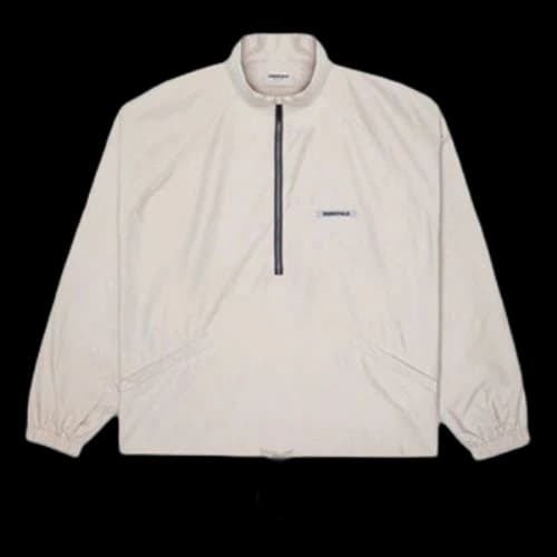 Fear of God Essentials FW20 Half Zip Track Jacket 'Moss'