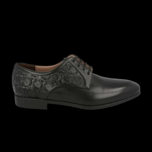 Ferragamo Nigel Leather Derby 'Black'
