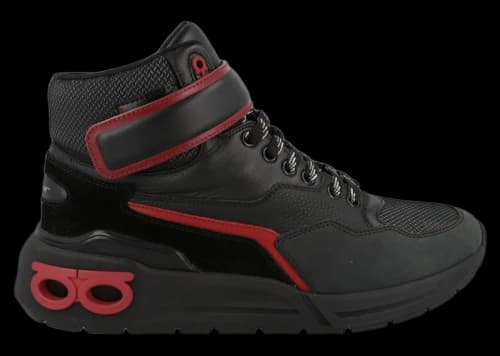 Ferragamo Cosma High-Top Sneakers Black