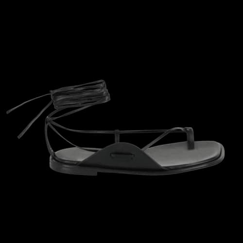 Ferragamo Golia Ankle Strap Sandals Black