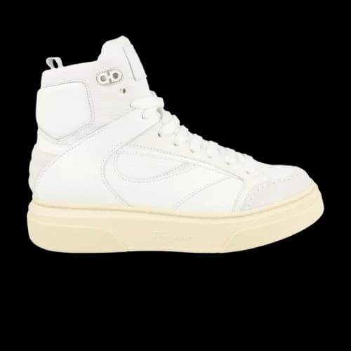 Ferragamo Cassio Leather High Top Black