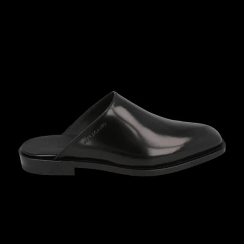Ferragamo Gasco Leather Mules XX Wide Black