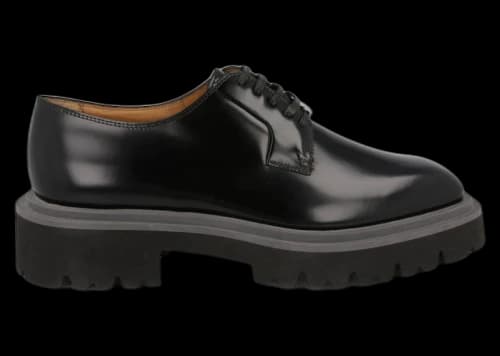 Ferragamo Flicker Leather Dress Shoes Black
