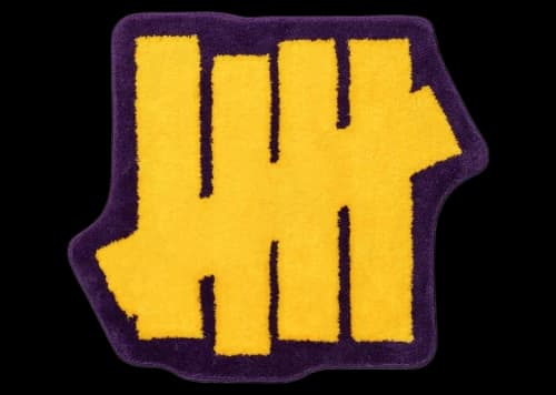 Undefeated Icon Bath Mat Purple/Gold
