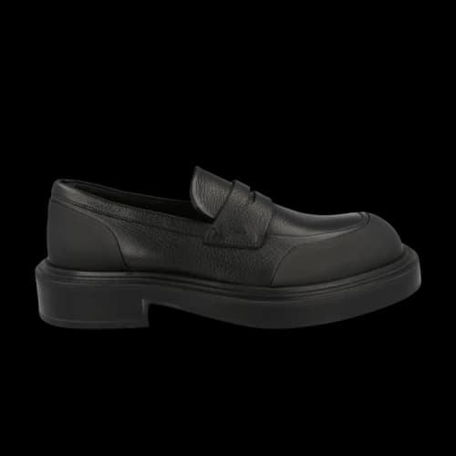 Ferragamo Leather Penny Loafer 'Black'