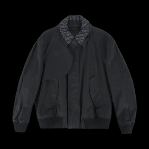 Dior Oblique Collar With Gun Flap Jacket 'Black'