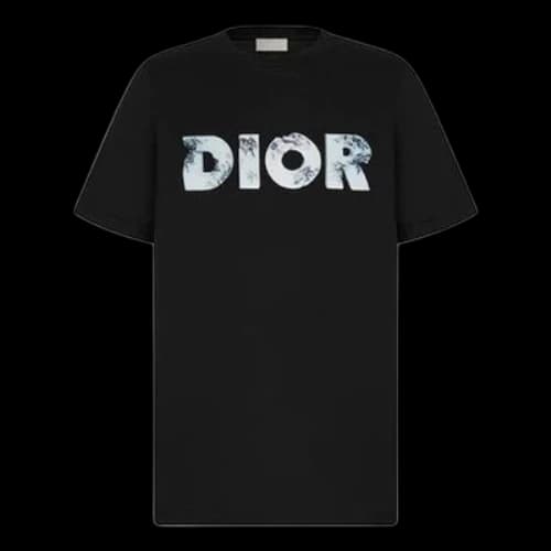 DIOR SS20 Daniel Arsham Faded 3D Printed Cotton For Men Black