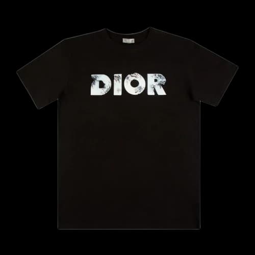 Dior x Daniel Arsham Eroded Logo 3D Print Tee 'Black'