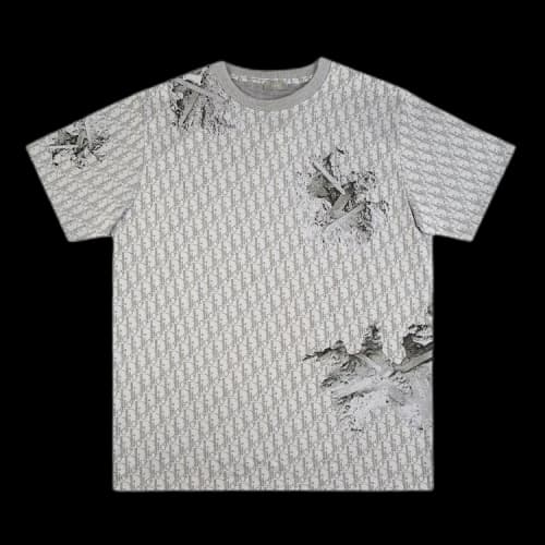Dior x Daniel Arsham Eroded Oblique Jacquard T-Shirt 'Grey'