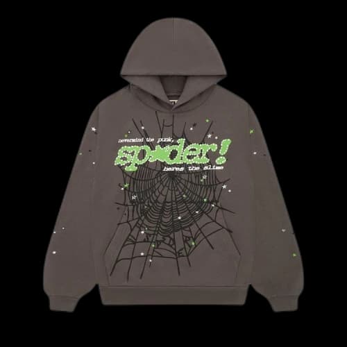 Sp5der Punk V2 Hoodie 'Wait Grey'