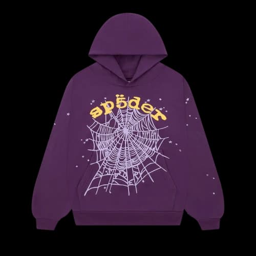 Sp5der Star Og Web V2 Hoodie 'Purple'