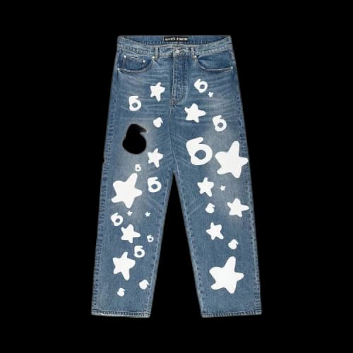 Sp5der Beluga Wash Denim 'Light Indigo Wash'