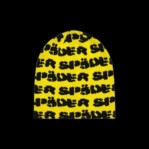 Sp5der Fuzzy Logo Skully 'Yellow'