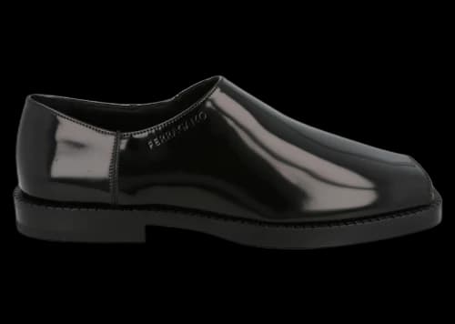 Ferragamo Dyaso Open Toe Loafers Black