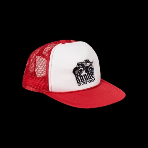 Rhude Malibu Derby Trucker Cap 'Red/White'