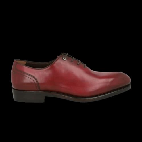 Ferragamo Barclay Leather Dress Shoes Red (Wide Width)