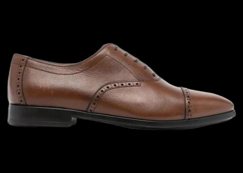 Ferragamo Lace-Up Oxford Shoes Brown