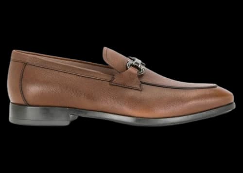 Ferragamo Ree Gancini Loafers Brown