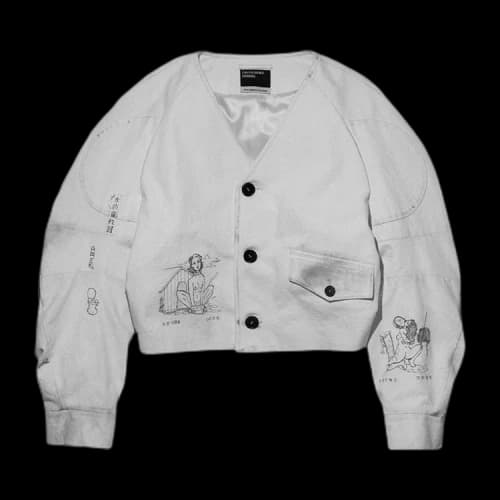 Enfants Riches Déprimés Canvas French Harness Jacket 'Dirty White'