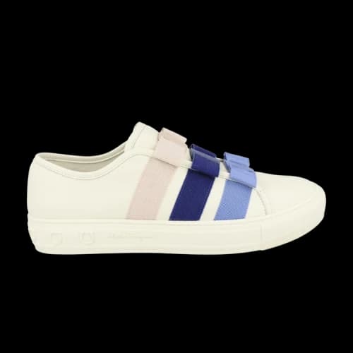 Ferragamo Nataly Calfskin Leather Low 'White' (Women's)
