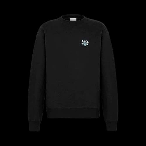 Dior x Shawn Stussy Bee Embroidred Oversized Sweatshirt 'Black'